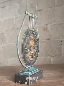 Sculpture bronze art déco Max Le Verrier Beethoven