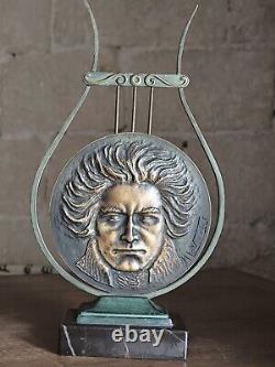 Sculpture bronze art déco Max Le Verrier Beethoven