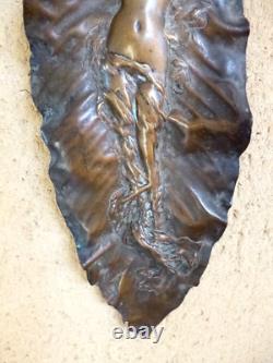 Sculpture bronze femme végétaux ART NOUVEAU