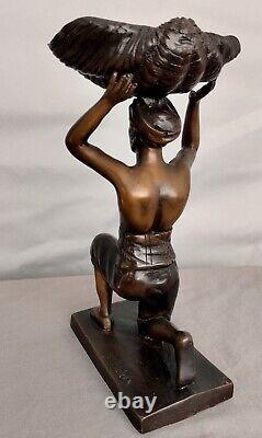 Sculpture bronze orientaliste Vide-poches baguier