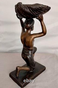 Sculpture bronze orientaliste Vide-poches baguier