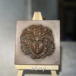 Sculpture de Méduse en bronze sculpté à la main, statue d'art grec ancien