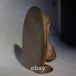 Sculpture de dame voilée en bronze artisanale statue d'art classique