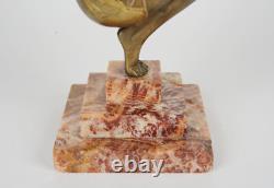 Sculpture en Bronze Art Deco Oblivion signée Georges Duvernet. RARE