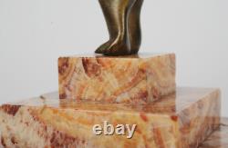 Sculpture en Bronze Art Deco Oblivion signée Georges Duvernet. RARE