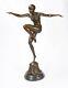Sculpture En Bronze Une Danseuse Avec Brio Bronze Art Déco Sculpture