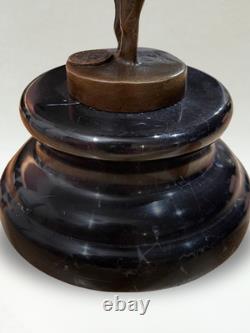 Sculpture en bronze Art Déco Danseuse ballerine Signée Milo Cachet bronze