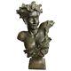 Sculpture En Bronze Art Nouveau Buste D'une Jeune Fille