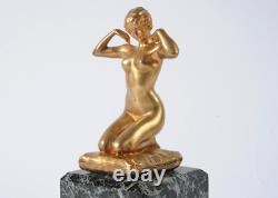 Sculpture en bronze Art Nouveau signée Paul Ponsard