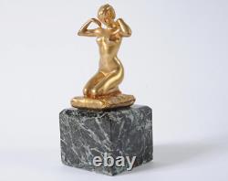 Sculpture en bronze Art Nouveau signée Paul Ponsard