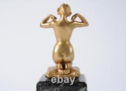 Sculpture en bronze Art Nouveau signée Paul Ponsard