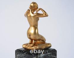 Sculpture en bronze Art Nouveau signée Paul Ponsard