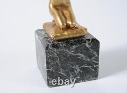 Sculpture en bronze Art Nouveau signée Paul Ponsard