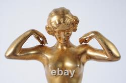 Sculpture en bronze Art Nouveau signée Paul Ponsard