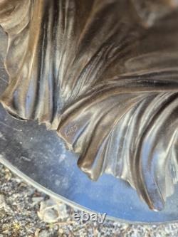 Sculpture en bronze Danseuse orientale signée Elis Art Déco