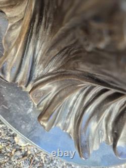 Sculpture en bronze Danseuse orientale signée Elis Art Déco