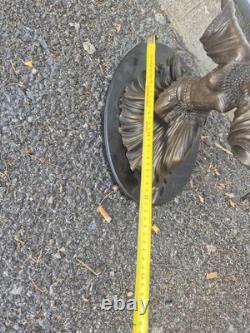 Sculpture en bronze Danseuse orientale signée Elis Art Déco