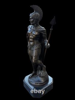 Sculpture en bronze Guerrier antique signé Noée H. 39 cm