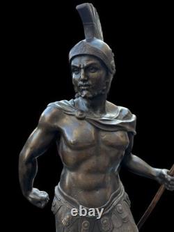 Sculpture en bronze Guerrier antique signé Noée H. 39 cm