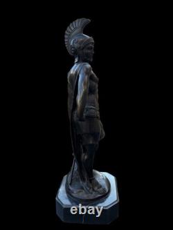 Sculpture en bronze Guerrier antique signé Noée H. 39 cm