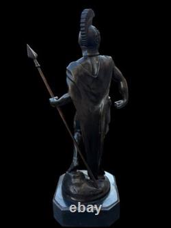 Sculpture en bronze Guerrier antique signé Noée H. 39 cm