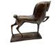 Sculpture En Bronze Cheval Stylisé Art Moderne Brutalisme 24 Cm Patiné