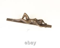 Sculpture érotique en bronze Art Déco d'une femme nue d'après J. Patoua