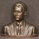 Sculpture Homme En Bronze Demi Buste Sculpté Oeuvre Vintage Art 900