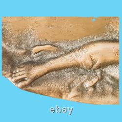 Sculpture plateau plat bronze Art nouveau E. Seraphin Vernier décoration