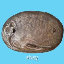 Sculpture plateau plat bronze Art nouveau E. Seraphin Vernier décoration