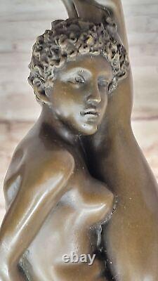 Sexy Chair Bronze Femme Dame Fille Sculpture Statue Art Déco Érotique Cadeau