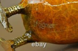 Signé Moigniez Marsh Canard Bronze Statue Sculpture Marbre Base Art Deal