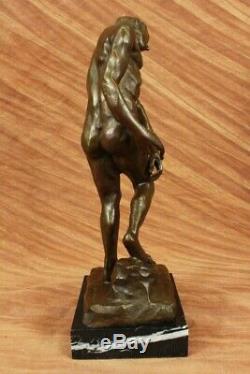 Signée Chair Homme par Rodin Bronze Sculpture Abstrait Art Moderne Statue Home