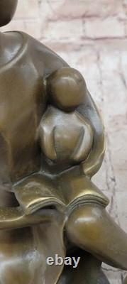 Signée Chair Mère par Milo Bronze Sculpture Abstrait Art Moderne Figurine Statue