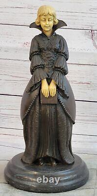 Signée Chiparus, 100% Solide Véritable Bronze Statue Joan De Arc Sculpture Art