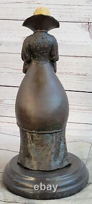 Signée Chiparus, 100% Solide Véritable Bronze Statue Joan De Arc Sculpture Art