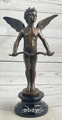 Signée Moreau Ange Chérubin Bronze Statue Sculpture Art Déco Figurine Ouvre