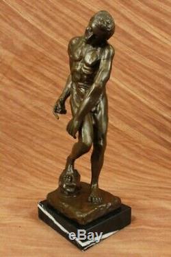 Signée Nu Homme par Rodin Bronze Sculpture Abstrait Art Moderne Statue Décor