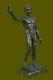 Signée Rodin Abstrait Moderne Art Déco Homme Nu Torse Bronze Sculpture Figurine