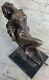 Signée Sexy Érotique Art Chair Femme Danseuse Bronze Sculpture Statue Figurine