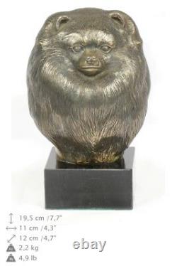 Spitz allemand, statue miniature / buste de chien, édition limitée, Art Dog FR
