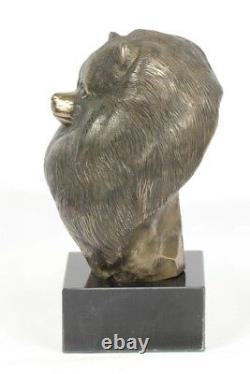 Spitz allemand, statue miniature / buste de chien, édition limitée, Art Dog FR