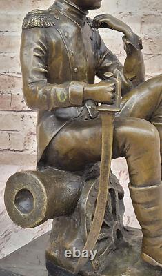 Statue En Bronze Napoléon Sculpture En Bronze Art Déco Marbre