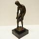 Statue Sculpture Athlete Nu Sexy Style Art Deco Style Art Nouveau Bronze Massif