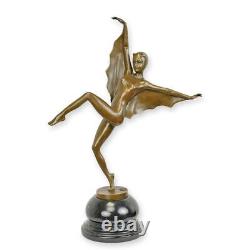 Statue Sculpture Bronze Art Déco Nouveau The Bat Girl BX-56 Moderne