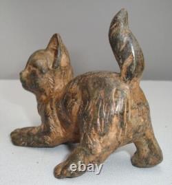 Statue Sculpture Chat Animalier Style Art Deco Style Art Nouveau Bronze massif S