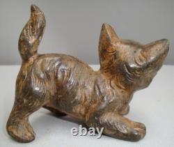 Statue Sculpture Chat Animalier Style Art Deco Style Art Nouveau Bronze massif S
