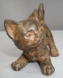 Statue Sculpture Chat Animalier Style Art Deco Style Art Nouveau Bronze massif S