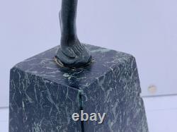 Statue Sculpture Danseuse nue Style Art Deco Art Nouveau Bronze Signée E. Urbain