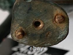 Statue Sculpture Danseuse nue Style Art Deco Art Nouveau Bronze Signée E. Urbain